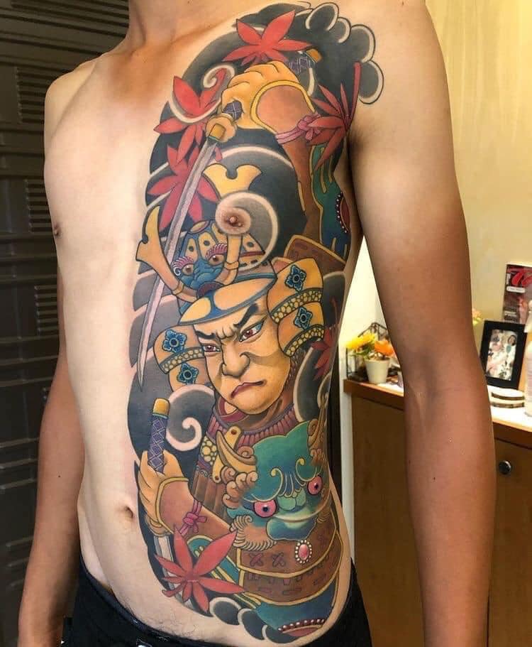 TOP 50 mẫu tattoo tướng nhật cổ mạnh mẽ và uy nghi nhất