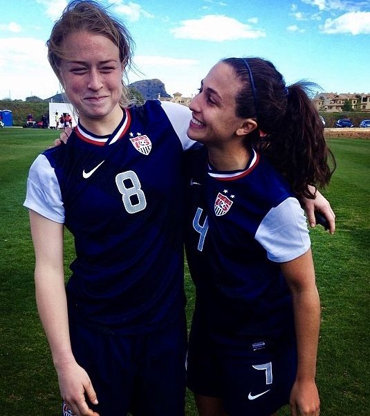 Emily Sonnett and Danielle Colaprico, USWNT | Uswnt, Soccer goal, Soccer
