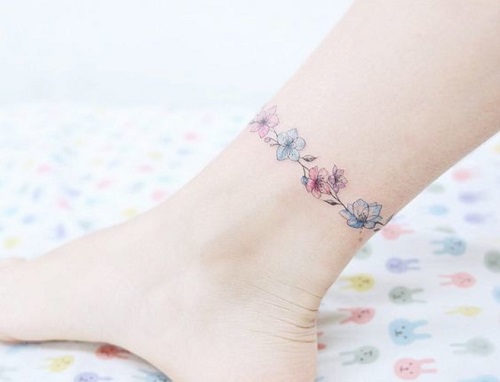 Hình xăm vòng chân Nhật cổ đẹp nhất