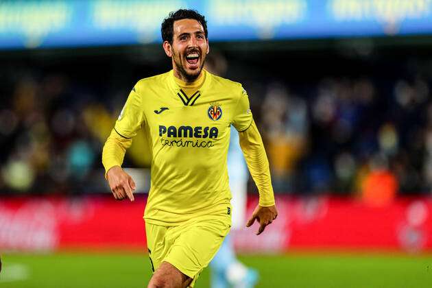 March 12, 2022, VILARREAL, CASTELLON, SPAIN: Dani Parejo of Villarreal  celebrates a goal during the