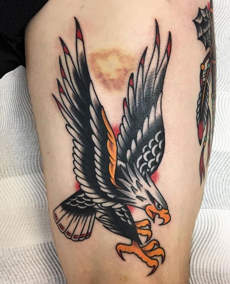Tattoo hình chim đại bàng đẹp
