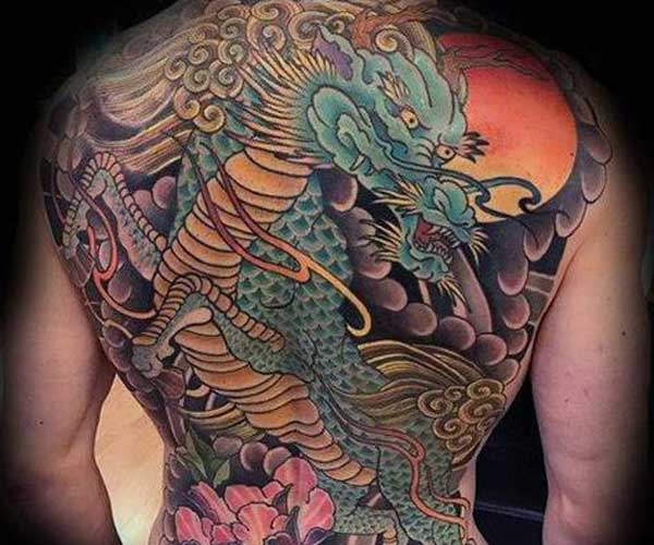 tattoo kỳ lân hóa rồng 