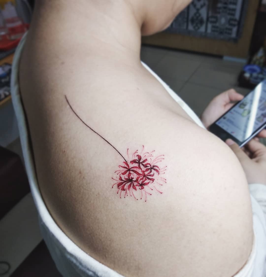 Ý Nghĩa Hình Xăm Hoa Bỉ Ngạn Ít Ai Biết  Notaati Tattoo